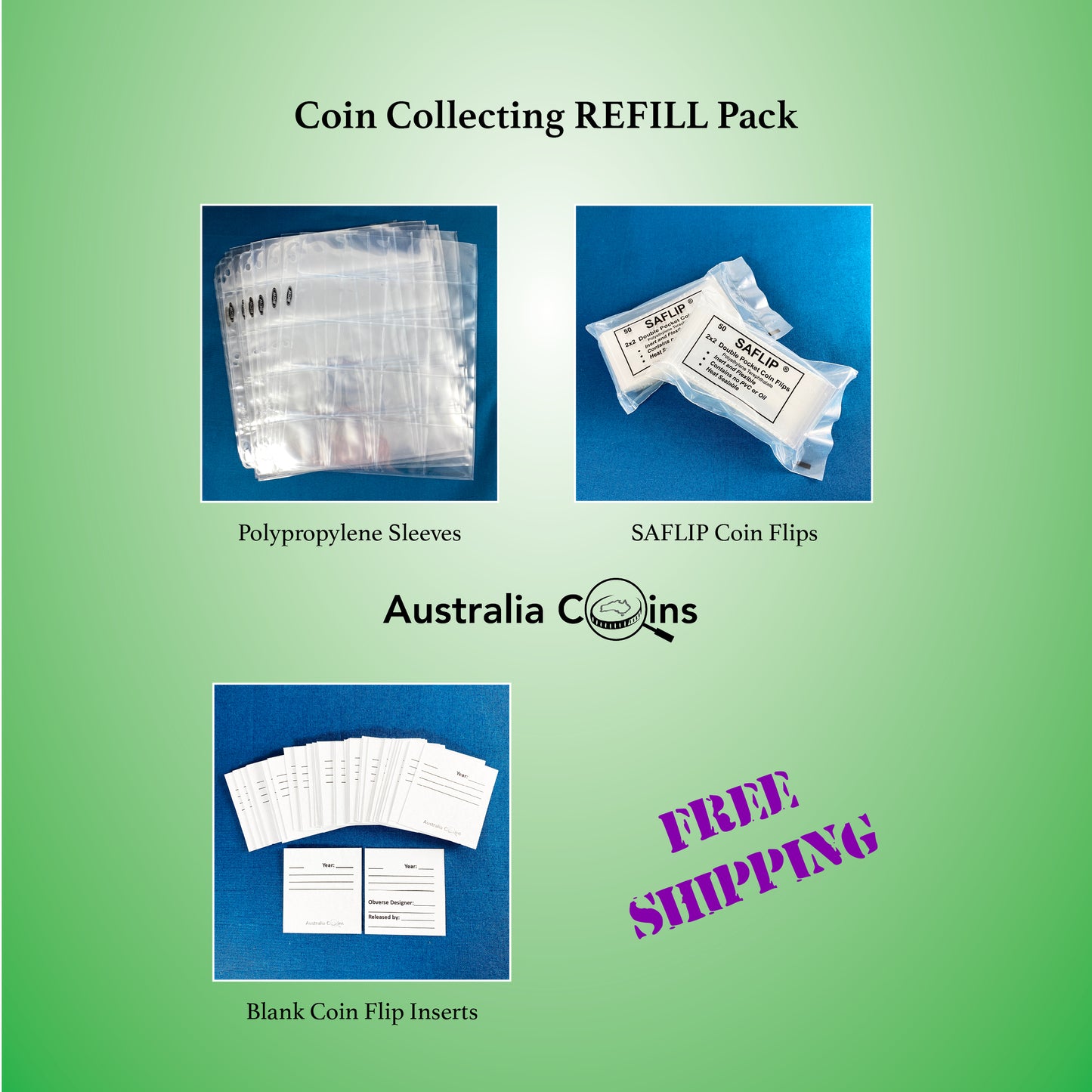 Coin Collecting Storage REFILL Kit