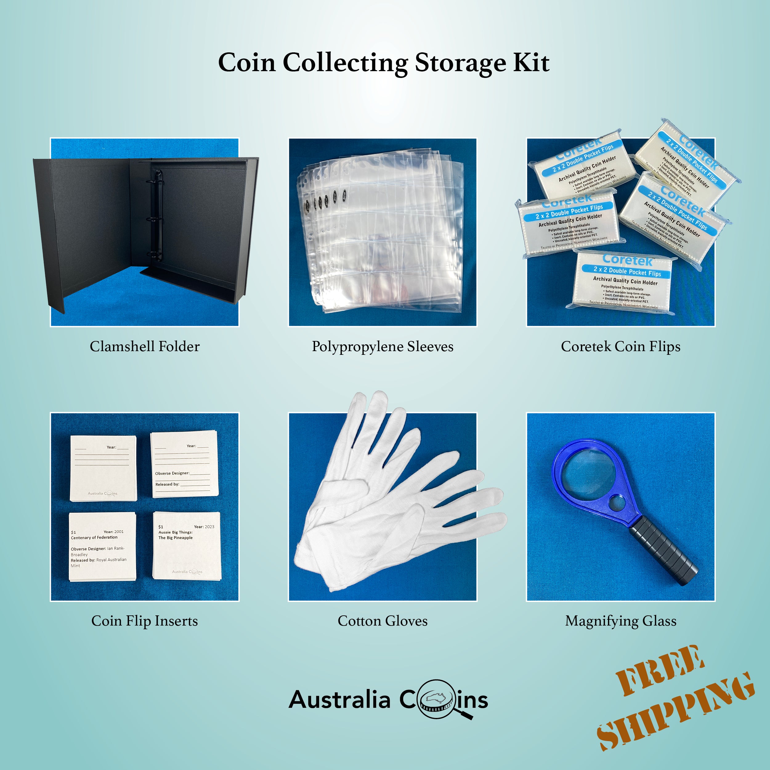 Coin Collecting Storage Kit Australia Coins